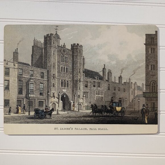 Vintage Lady Clare UK Historical Placemats Set of 4 Melamine London Scenes - Picture 9 of 14